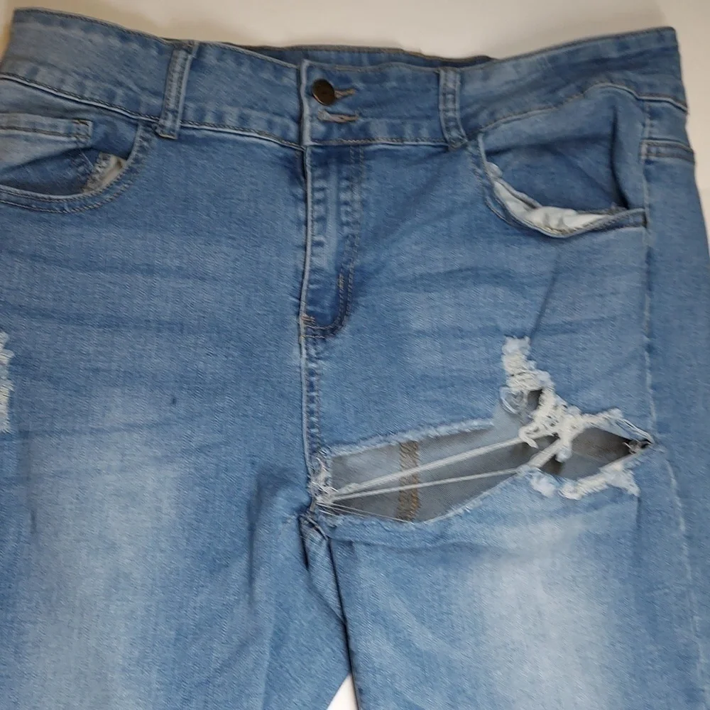 Tala Distressed Denim Jeans Size 14 - Picture 2 of 14